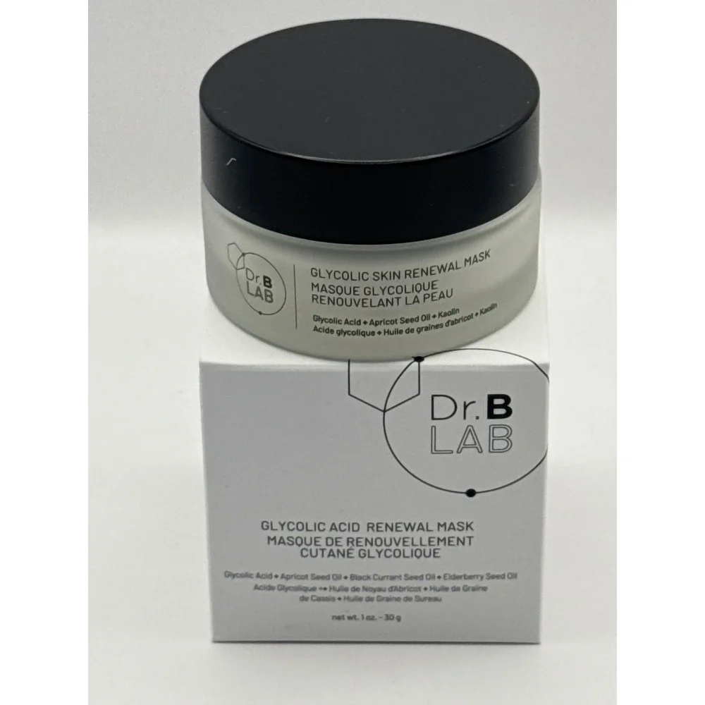 Dr. B LAB Glycolic Acid Renewal Mask 1oz 30g Exfoliating‎ Face Treatment NIB